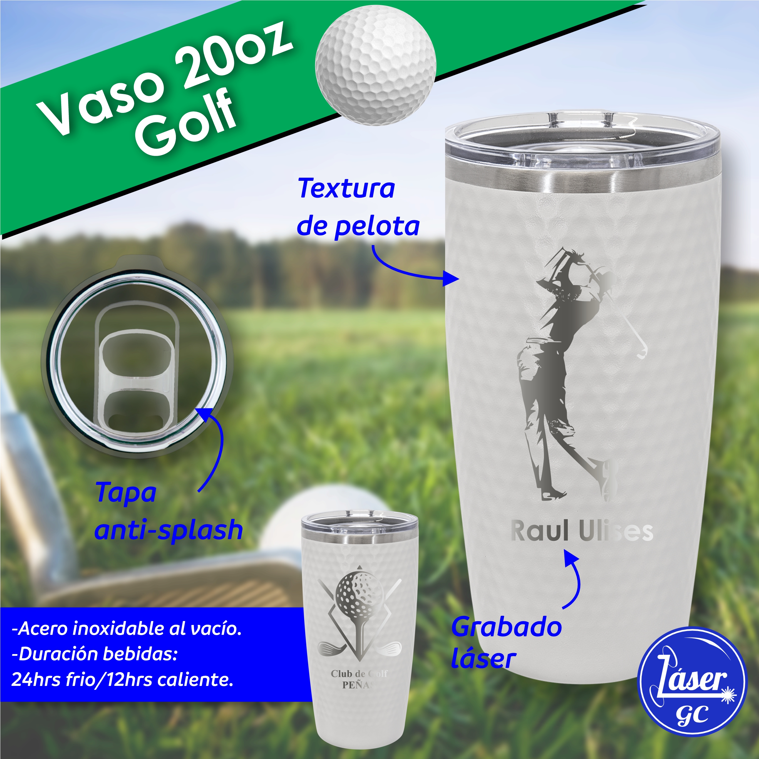 publicación vaso golf